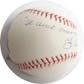 Yogi Berra Autographed MLB Selig Baseball (w/ insc) Yogi Berra COA 4595 (No Card) (Reed Buy)