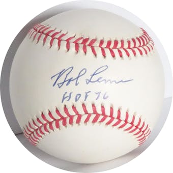 Bob Lemon Autographed AL Brown Baseball (HOF 76) JSA E29893 (Reed Buy)