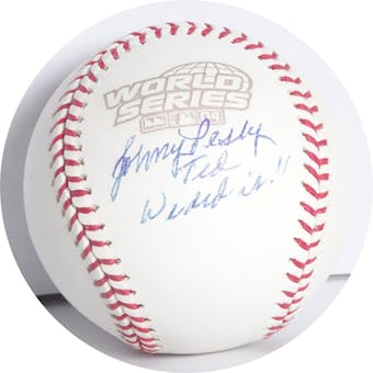 Johnny Pesky Autographed World Series Baseball (w/ insc) JSA C14324 (Reed Buy)