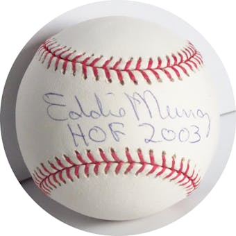 Eddie Murray Autographed MLB Selig Baseball (HOF 2003) JSA C17151 (Reed Buy)