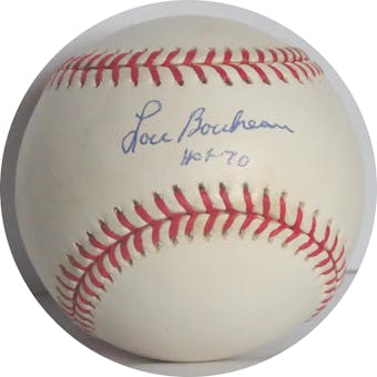 Lou Boudreau Autographed AL Budig Baseball (HOF 70) JSA D76499 (Reed Buy)