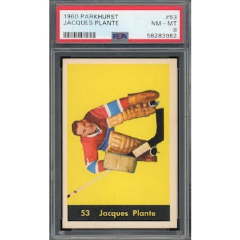 1960/61 Parkhurst #53 Jacques Plante PSA 8 *3982 (Reed Buy)