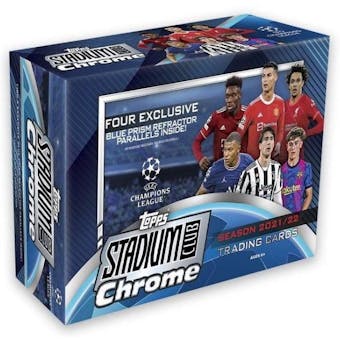2021/22 Topps Stadium Club Chrome UEFA Champions League Soccer Mega 40-Box Case