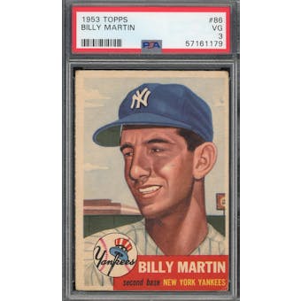 1953 Topps #86 Billy Martin PSA 3 *1179 (Reed Buy)
