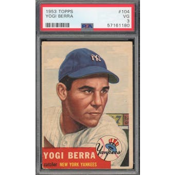 1953 Topps #104 Yogi Berra PSA 4 *1180 (Reed Buy)