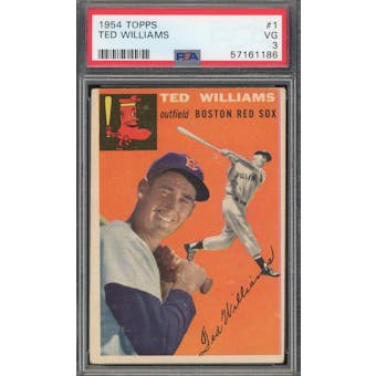 1954 Topps #1 Ted Williams PSA 3 *1186 (Reed Buy)
