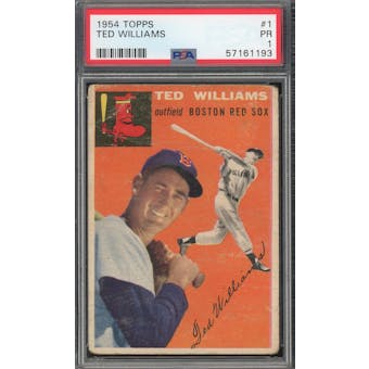 1954 Topps #1 Ted Williams PSA 1 *1193 (Reed Buy)