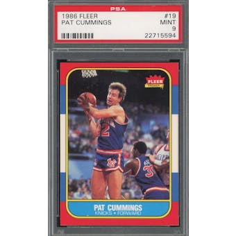 1986/87 Fleer #19 Pat Cummings PSA 9 *5594 (Reed Buy)