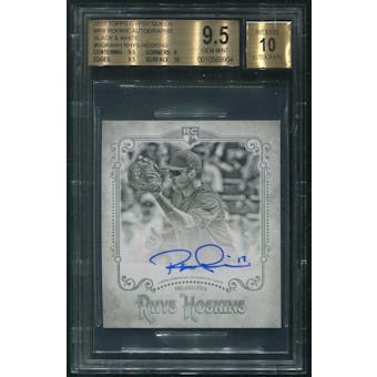 2018 Topps Gypsy Queen #GQARHO Rhys Hoskins Black and White Rookie Auto #22/50 BGS 9.5 (GEM MINT)
