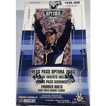 2003 Press Pass Optima Racing Blaster Box