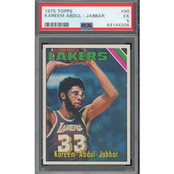 1975/76 Topps #90 Kareem Abdul-Jabbar PSA 5 *4206 (Reed Buy)