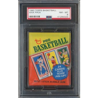 1980/81 Topps Basketball Wax Pack PSA 8 *3323 (Reed Buy)