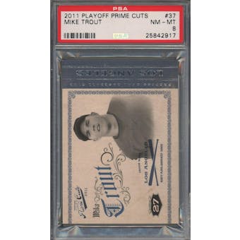 2011 Playoff Prime Cuts #37 Mike Trout RC #/99 PSA 8 *2917 (Reed Buy)