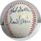 Joe DiMaggio Hank Aaron Brooks Robinson Luke Appling Tony Oliva Bob Feller Multi Signed Auto Baseball JSA
