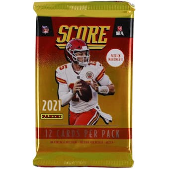 2021 Panini Score Football Retail Pack (Green Parallels!)