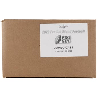 2022 Leaf Pro Set Metal Football Hobby Jumbo 8-Box Case