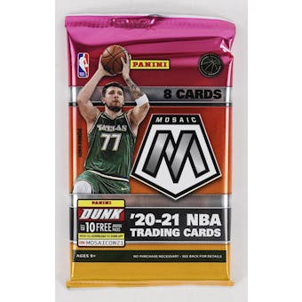 2020/21 Panini Mosaic Basketball Mega Pack (Green Fluorescent Prizms!)