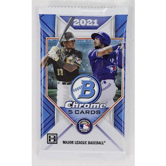 2021 Bowman Chrome Baseball Lite Hobby Pack (Black & White Mini-Diamond Parallels!)