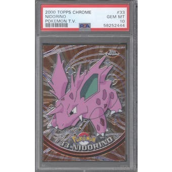 Topps Chrome Pokemon Nidorino #33 PSA 10 (Topps 2000) (Reed Buy)
