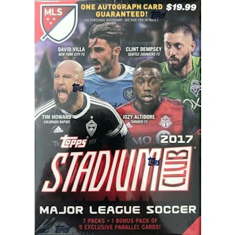 2017 Topps Stadium Club MLS Soccer 8-Pack Blaster Box