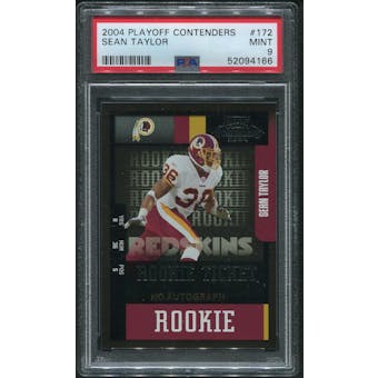 2004 Playoff Contenders Football #172 Sean Taylor No Auto Rookie PSA 9 (MINT)