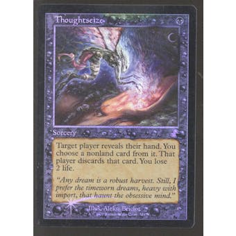 Magic the Gathering Time Spiral Remastered Retro Frame Thoughtseize FOIL - MODERATE PLAY (MP)