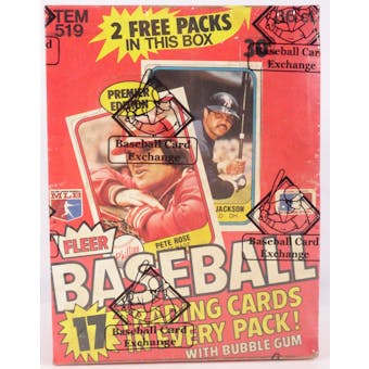 1981 Fleer Baseball Wax Box (BBCE) (Reed Buy)