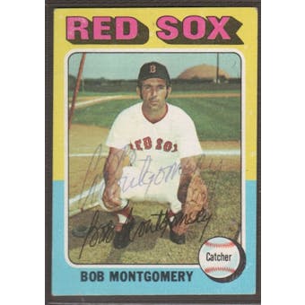 1975 Topps Baseball #559 Bob Montgomery Signed in Person Auto