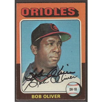 1975 Topps Baseball #657 Bob Oliver Signed in Person Auto