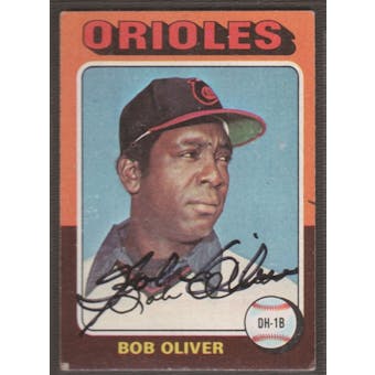 1975 Topps Baseball #657 Bob Oliver Signed in Person Auto (A)