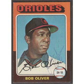 1975 Topps Baseball #657 Bob Oliver Signed in Person Auto (B)