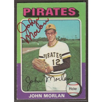 1975 Topps Baseball #651 John Morlan Signed in Person Auto