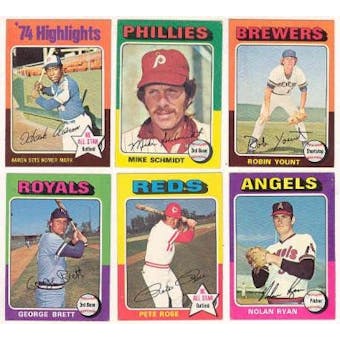 1975 Topps Baseball Complete Set (NM-MT)