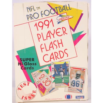 1991 Pacific Flash Cards Football Hobby Box (Reed Buy)