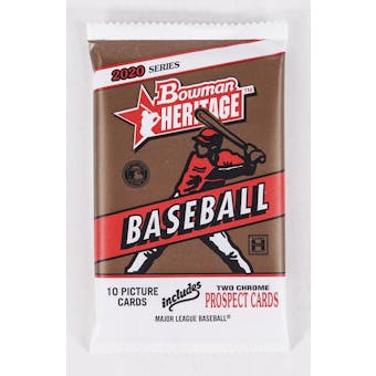 2020 Bowman Heritage Baseball Hobby Pack