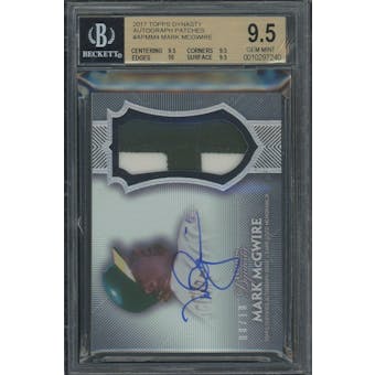 2017 Topps Dynasty Autograph Patches #APMM4 Mark McGwire BGS 9.5 Auto 10 *7240 (Reed Buy)