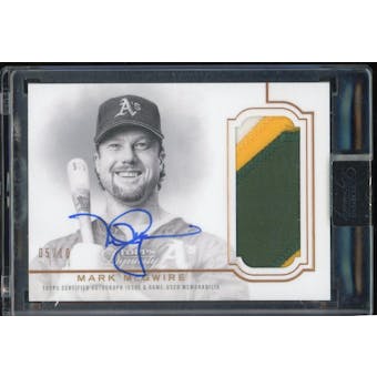 2020 Topps Dynasty Autograph Patches #DAP-MMC4 Mark McGwire #/10 (Reed Buy)