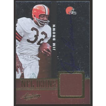2012 Absolute NFL Icons Materials Autographs #6 Jim Brown #/49 (Reed Buy)