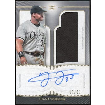 2021 Topps Definitive Collection Definitive Autograph Relics #DARCFT Frank Thomas #/50 (Reed Buy)