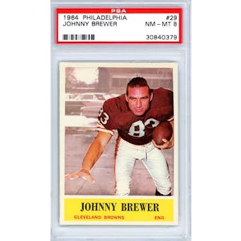 1964 Philadelphia #29 Johnny Brewer PSA 8 *0379 (Reed Buy)
