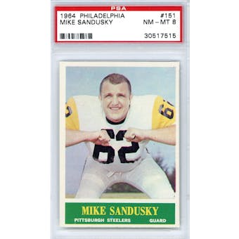 1964 Philadelphia #151 Mike Sandusky PSA 8 *7515 (Reed Buy)