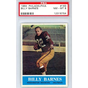 1964 Philadelphia #183 Billy Barnes PSA 8 *6754 (Reed Buy)