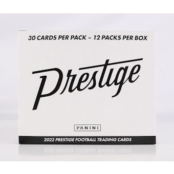 2022 Panini Prestige Football Jumbo Value 12-Pack Box (Starburst Parallels!)