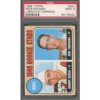 1968 Topps #247 Johnny Bench RC PSA 9 *8040 (Reed Buy)