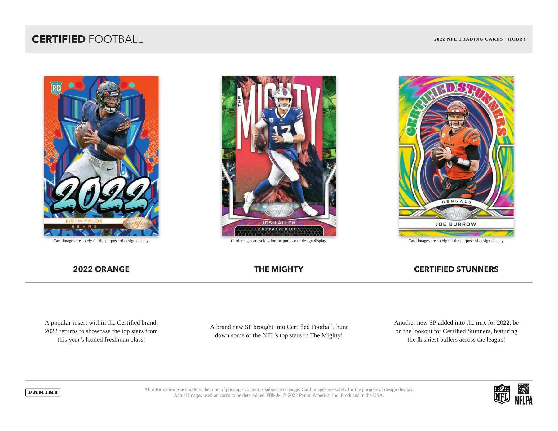 2022 Panini Certified Football Hobby Box DA Card World
