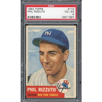1953 Topps #114 Phil Rizzuto PSA 4 *1697 (Reed Buy)