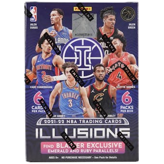 2021/22 Panini Illusions Basketball 6-Pack Blaster Box (Lot of 6)