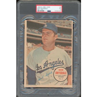 1968 O-Pee-Chee Pin-Ups #6 Don Drysdale PSA 5 *4335 Only 6 Total Graded (Reed Buy)
