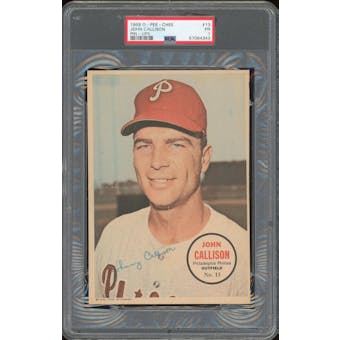 1968 O-Pee-Chee Pin-Ups #13 Johnny Callison PSA 1 *4343 Only 7 Total Graded (Reed Buy)