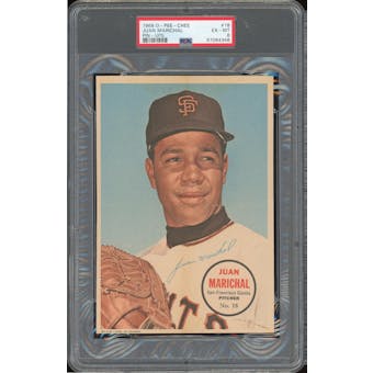 1968 O-Pee-Chee Pin-Ups #18 Juan Marichal PSA 6 *4348 Highest Graded Pop 1 Only 7 Total Graded (Reed Buy)